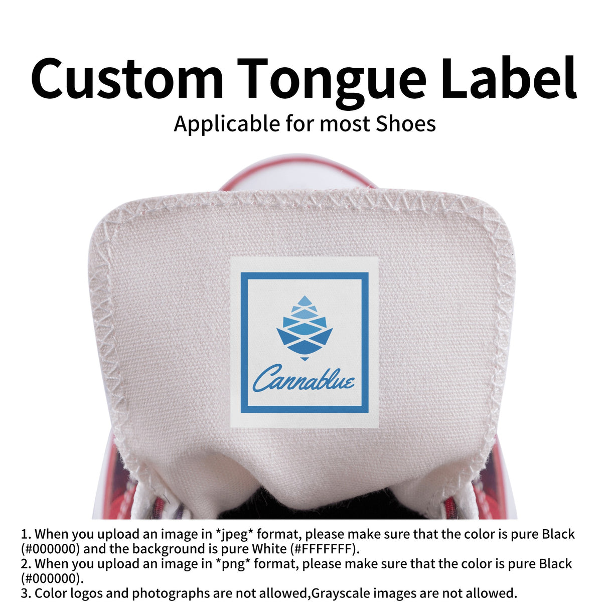 Cone Mens Court Skate Shoes With Customized Tongue