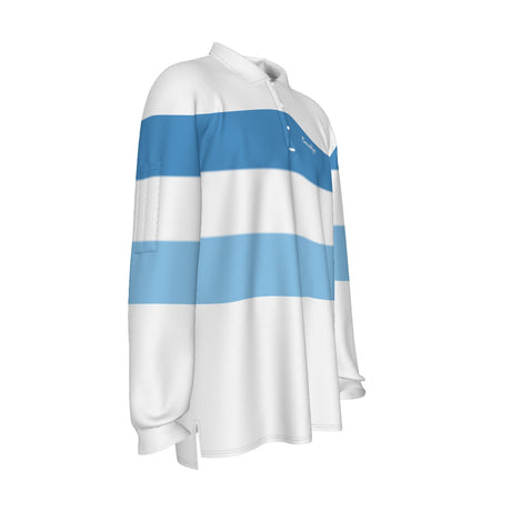 Coneye West All-Over Print Men's Long Sleeve Polo Shirt